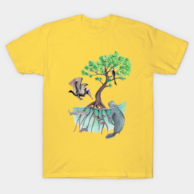 Mangroves T-Shirt by IndiasIllustrations